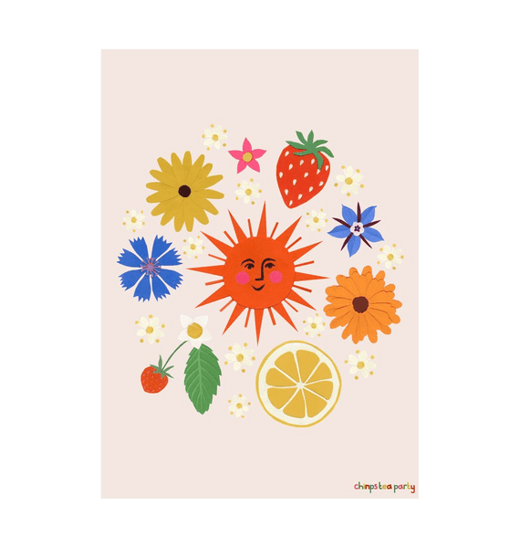 White Summer A3 print