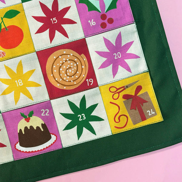 Advent calendar | Cosy Christmas fabric wall hanging