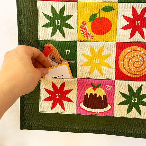 Advent calendar | Cosy Christmas fabric wall hanging