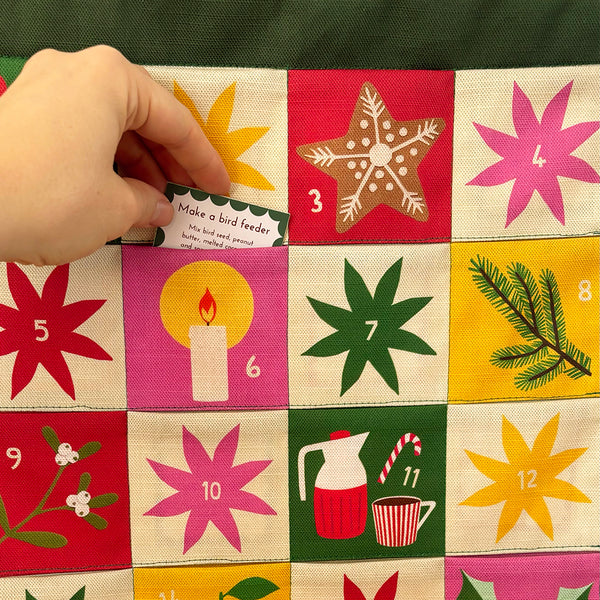 Advent calendar | Cosy Christmas fabric wall hanging