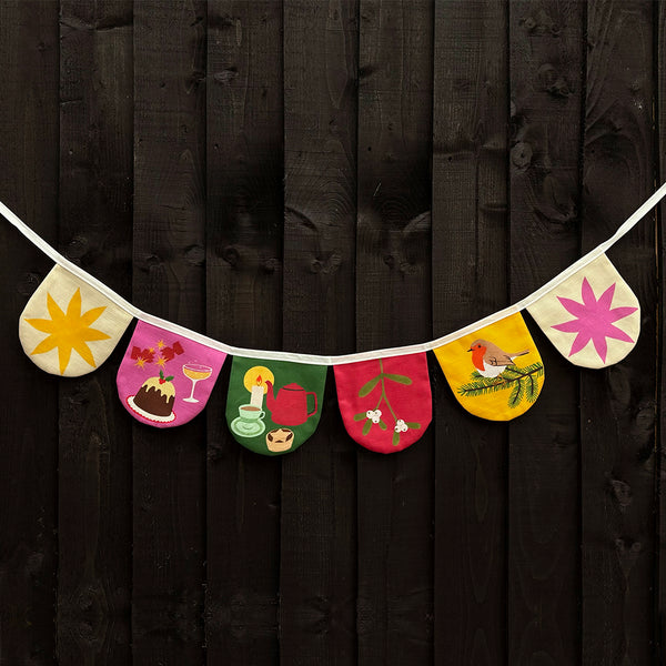 Sew-Your-Own Cosy Christmas bunting | craft kit