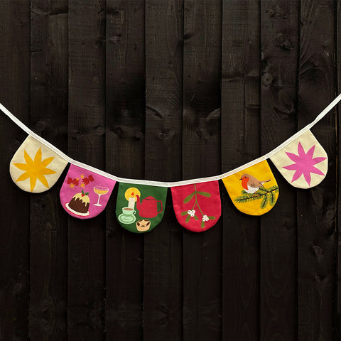 Cosy Christmas bunting | made to order