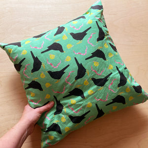 Bird and worm cushion