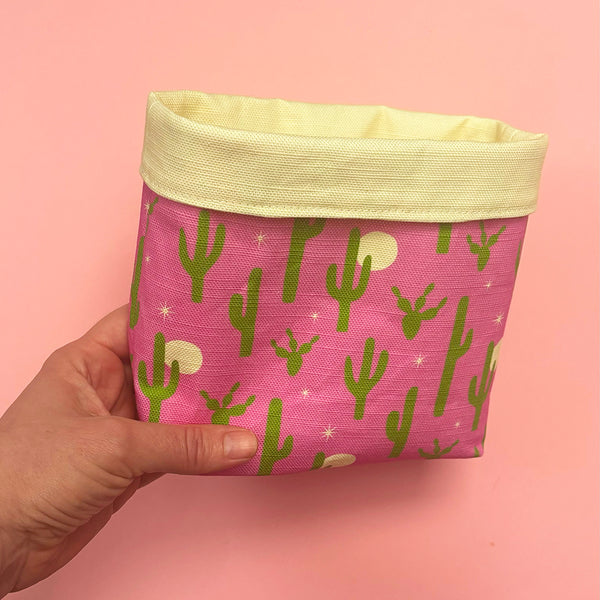 Plant cosy or basket | Cactus print