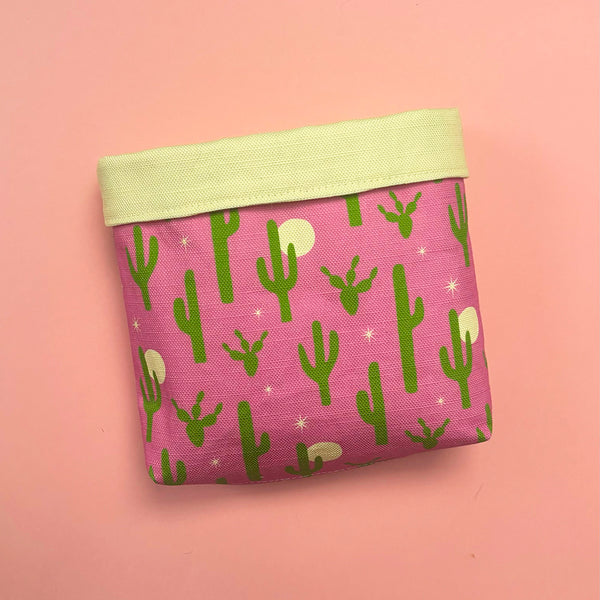 Plant cosy or basket | Cactus print | made to order