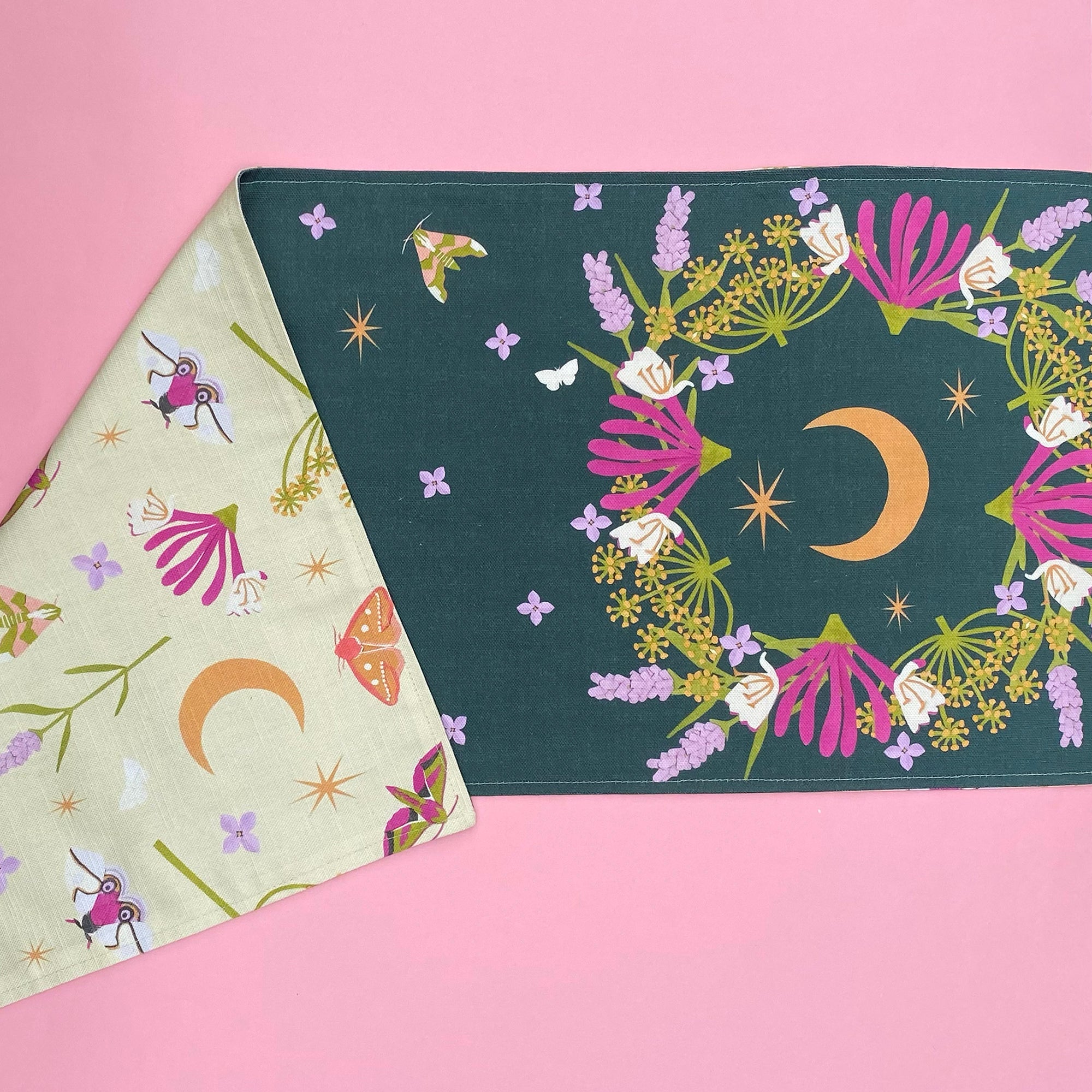 Midsummer night table runner | double sided | made to order