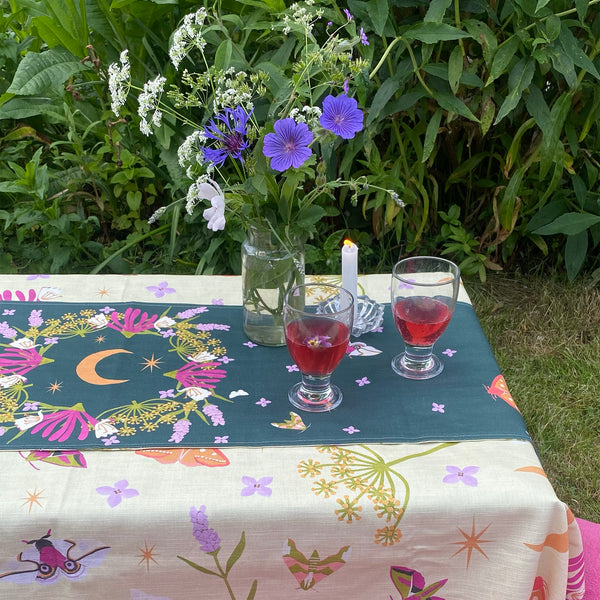 Midsummer night table runner | double sided | made to order