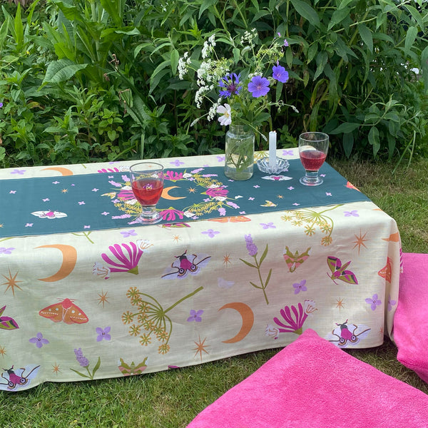 Midsummer night table runner | double sided | made to order