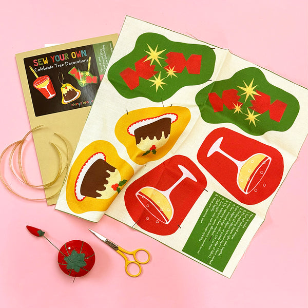 Sew-Your-Own Set of Celebration Tree Decorations | craft kit