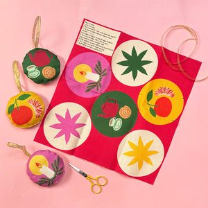 Sew-Your-Own Set of Cosy Christmas Tree Decorations | craft kit