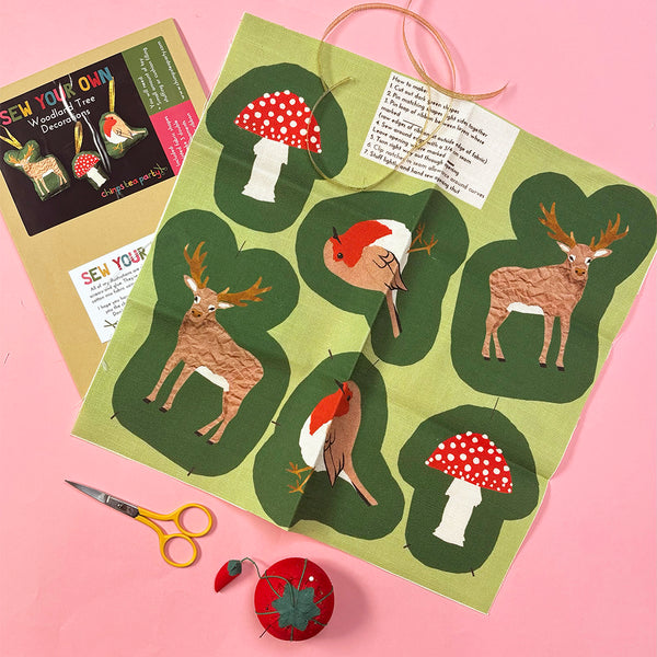 Sew-Your-Own Set of Woodland Tree Decorations | craft kit