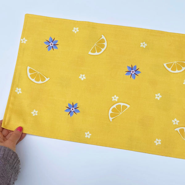 Summer solstice table runner | double sided | made to order