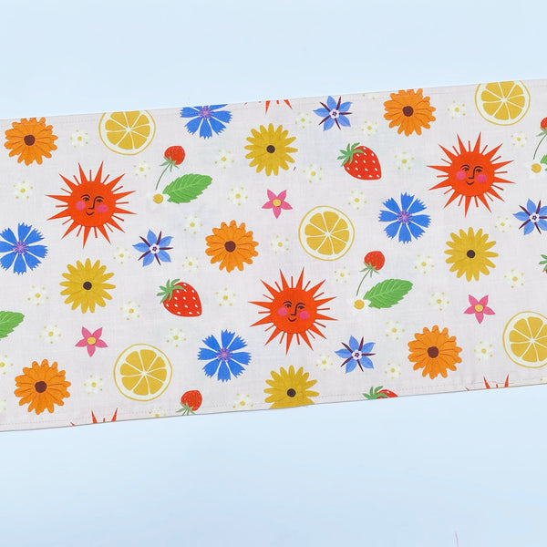 Summer solstice table runner | double sided