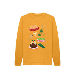 Mustard Christmas Dinner children's jumper